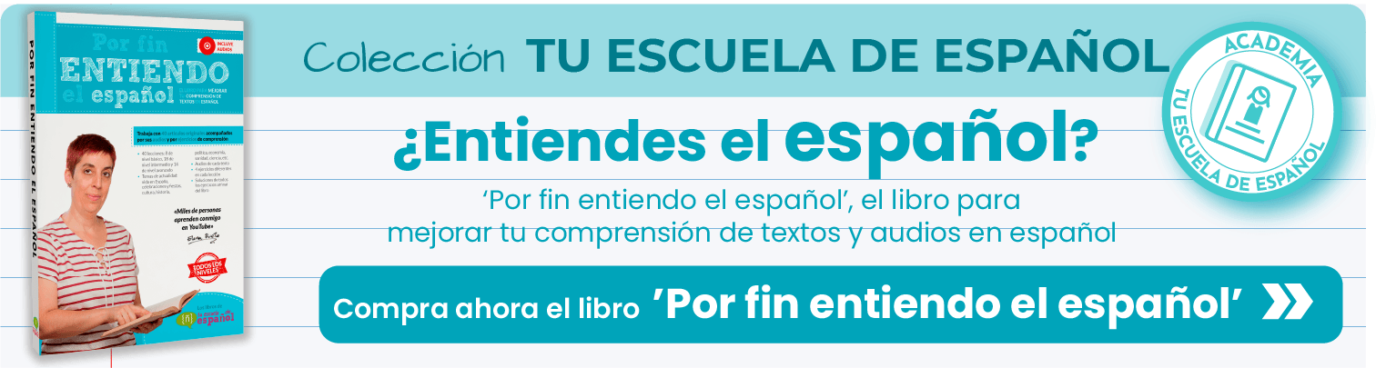 Banner Libro Lee y entiende de Tu escuela de español