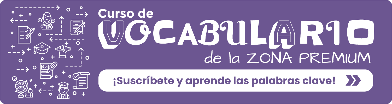 Banner Curso de Vocabulario de la Zona Premium de Tu escuela de español