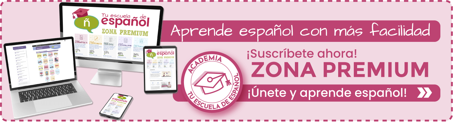 Banner Zona Premium de Tu escuela de español