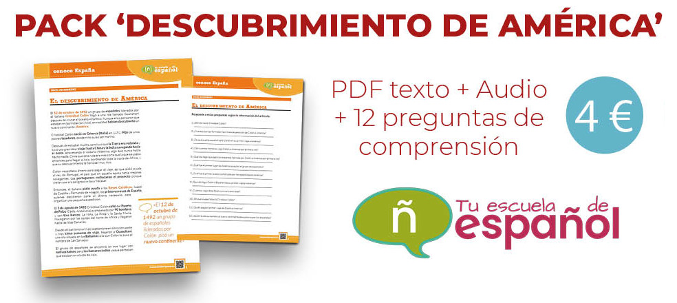 Texto, audio y preguntas de comprensión sobre el descubrimiento de América