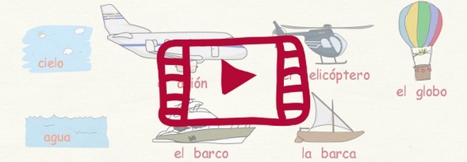 Vídeo con vocabulario básico de los medios de transporte en español