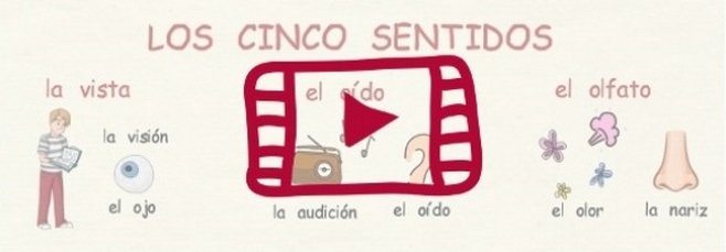 Vídeo sobre los sentidos en español.