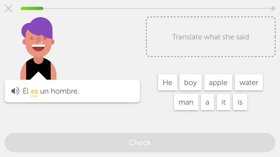 Captura Duolingo