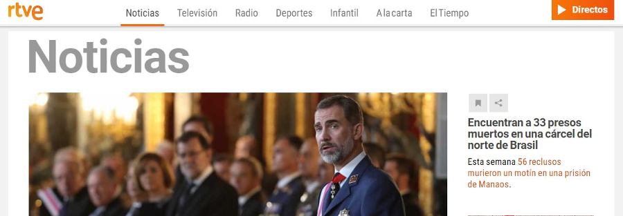 Página web de RTVE