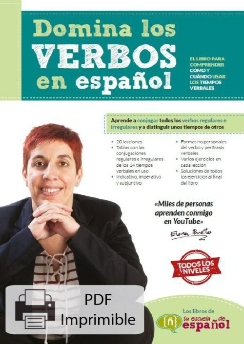'Domina los verbos en español' - Versión en PDF imprimible