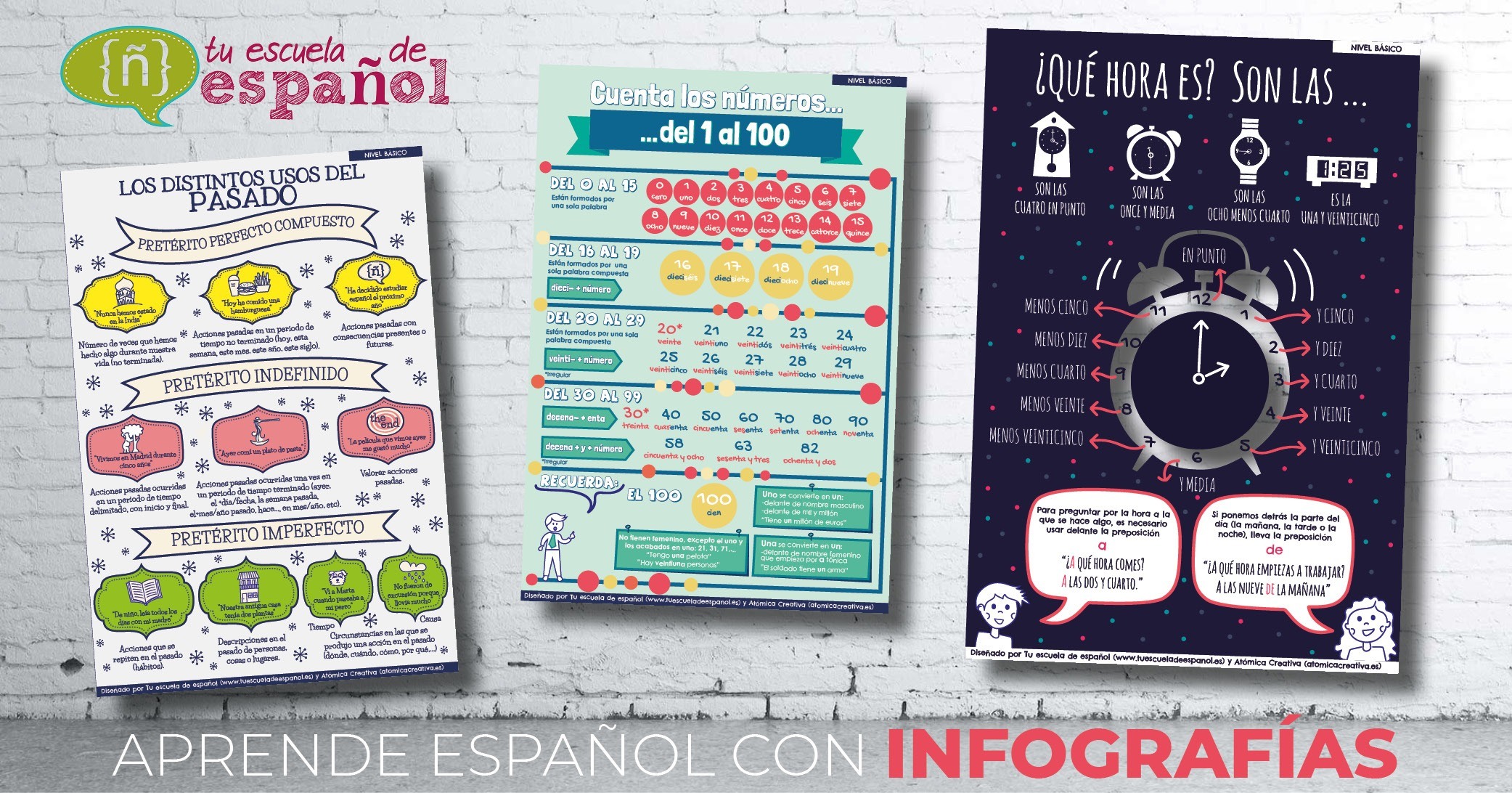 Infografías de gramática y vocabulario