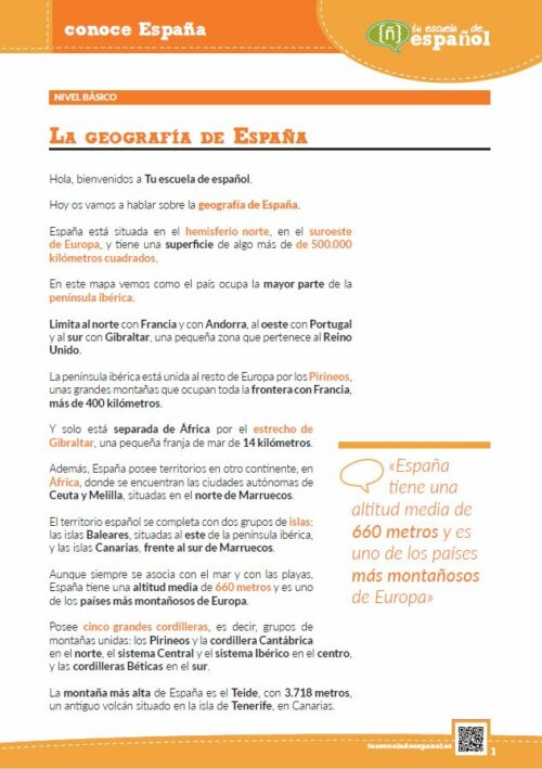 'Geografía de España'