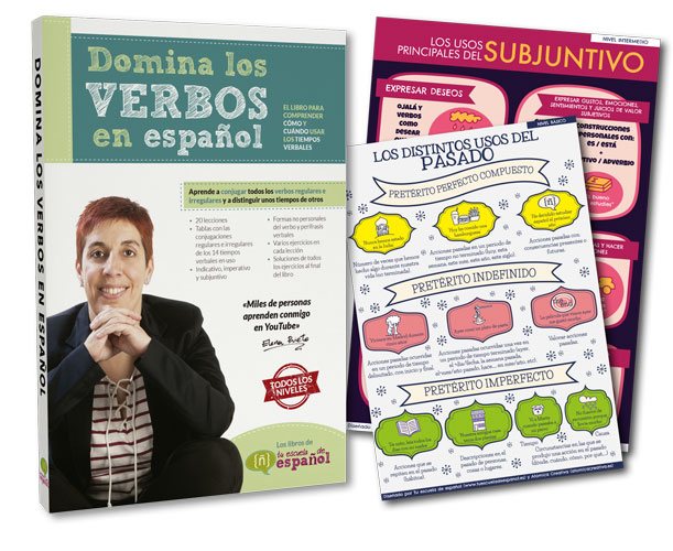 5 aniversario: libro de verbos e infografías