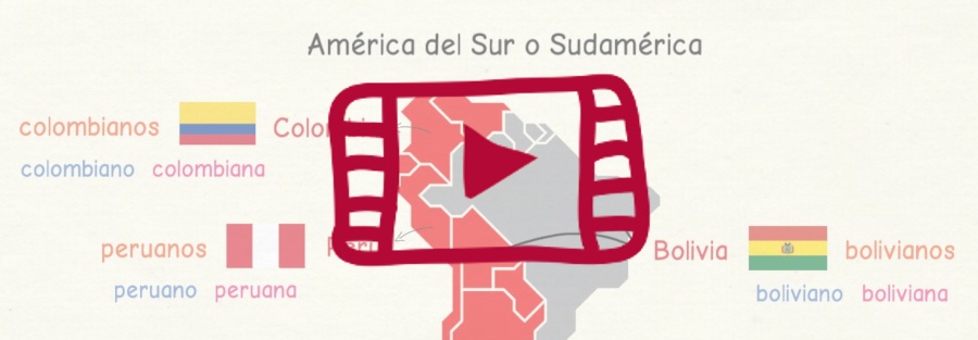 Vídeo sobre los países y nacionalidades de habla hispana