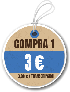 1 transcripción en texto de 1 vídeo