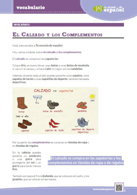 'Calzado y complementos'
