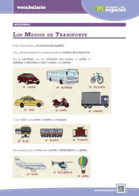 'Medios de transporte'
