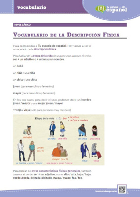 'Descripción física'