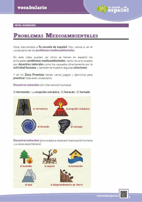 'Problemas medioambientales'