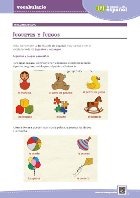 'Juguetes y juegos'