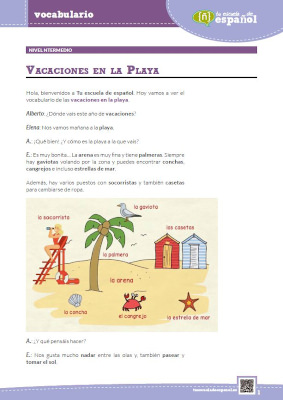 'Vacaciones en la playa'