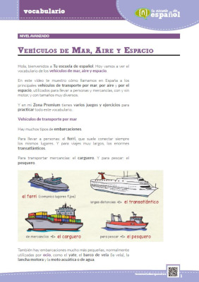 'Vehículos de mar, aire y espacio'