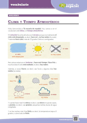 'Clima y tiempo atmosférico'