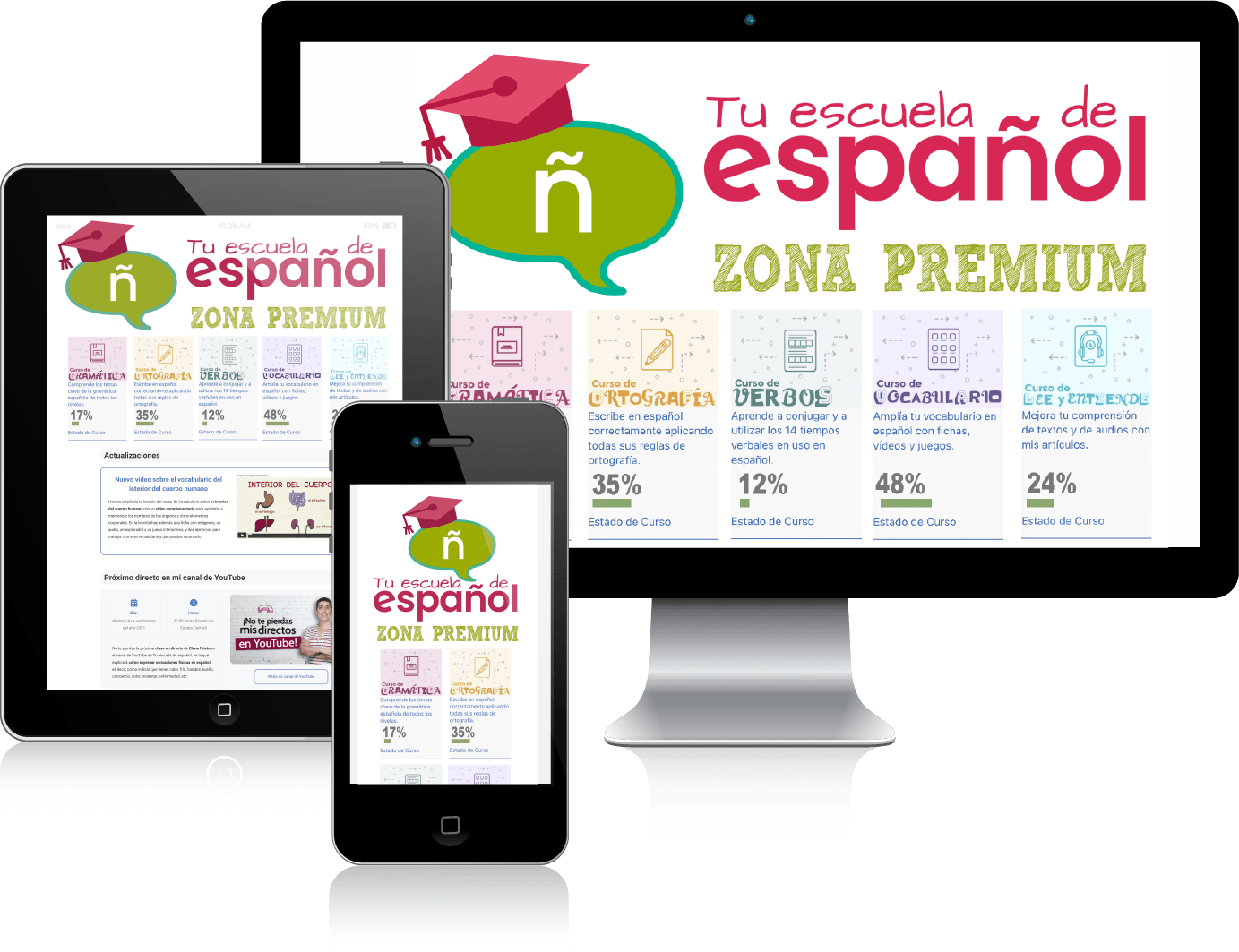 Zona Premium de Tu escuela de español con cursos online